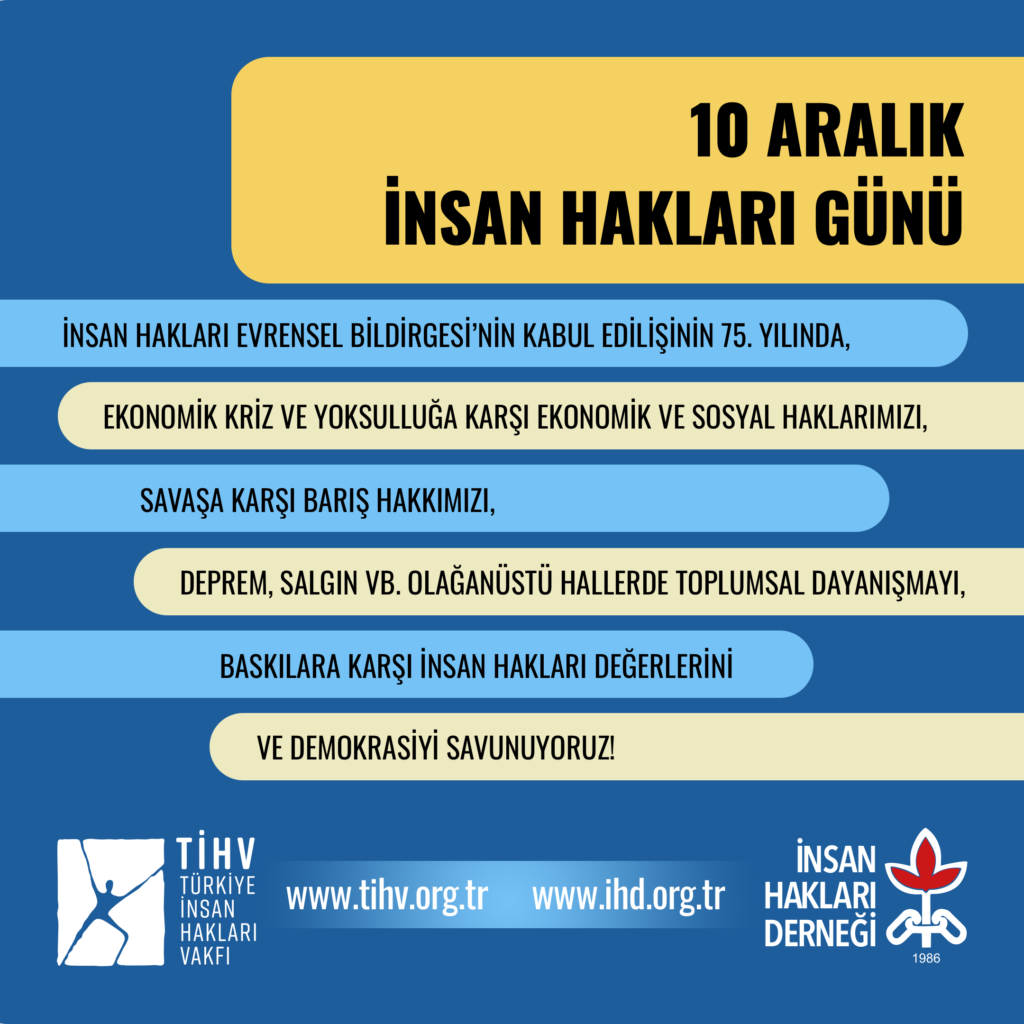 10 Aralık İnsan Hakları Günü: Baskılara Karşı İnsan Hakları Değerlerini ...